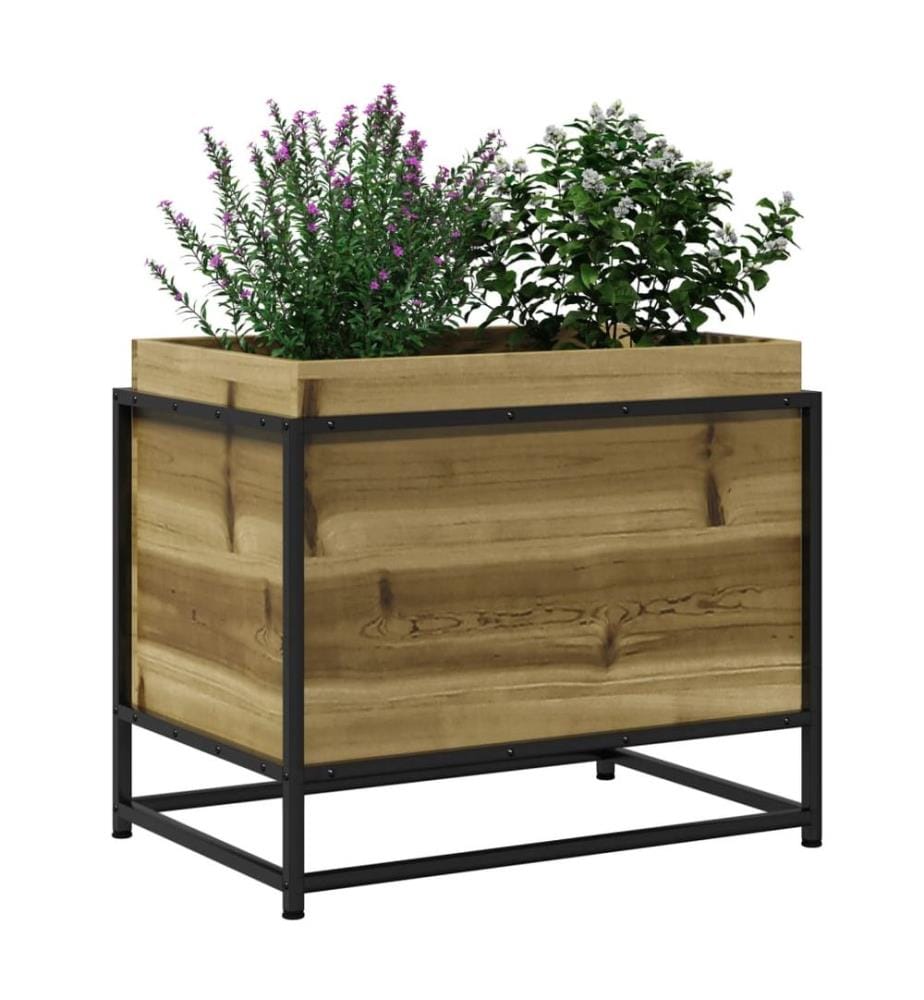 Jardinière 60x40x50 cm bois de pin imprégné