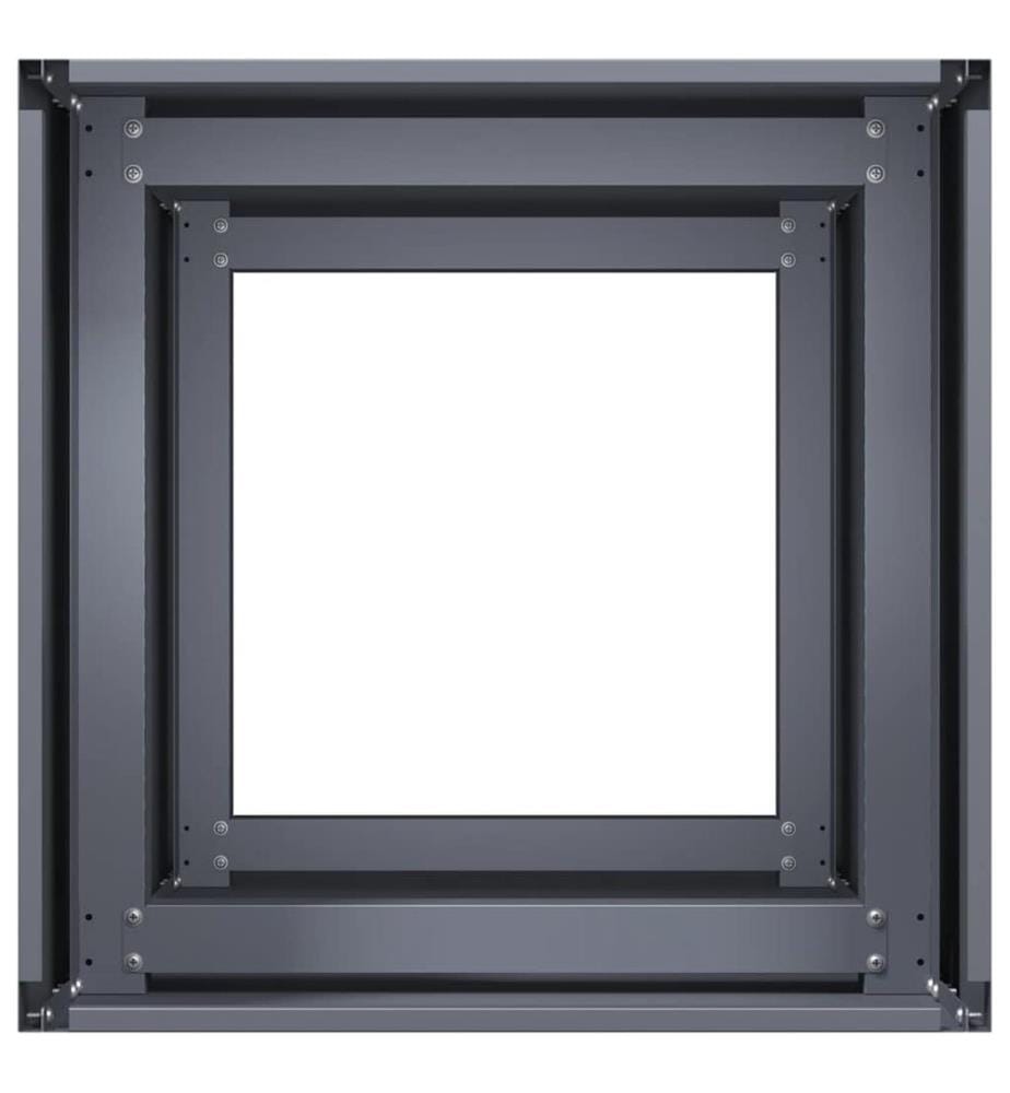 Pflanzkübel Anthrazit 40x40x80 cm Kaltgewalzter Stahl