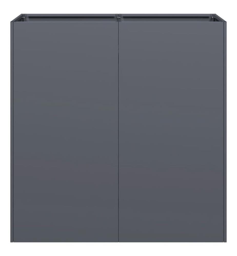 Pflanzkübel Anthrazit 80x40x80 cm Kaltgewalzter Stahl