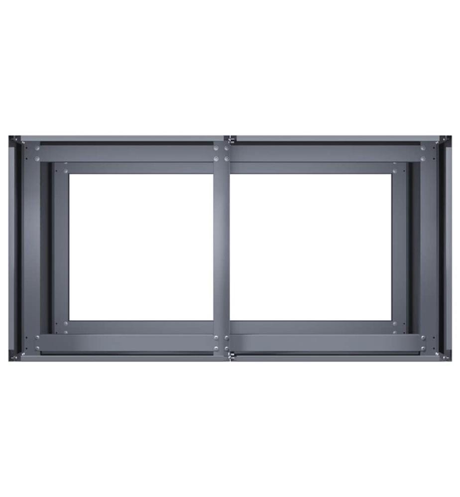 Pflanzkübel Anthrazit 80x40x80 cm Kaltgewalzter Stahl