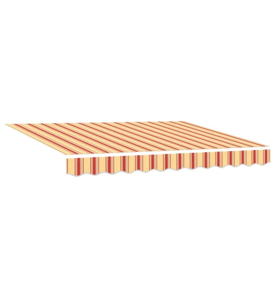 Auvent Rétractable Jaune 350 x 200 cm tissu