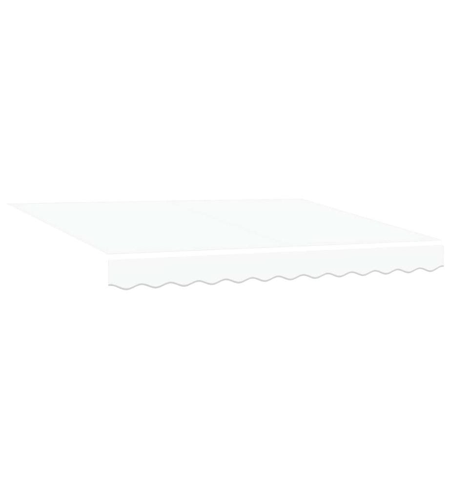 Auvent Rétractable Blanc 350 x 200 cm tissu