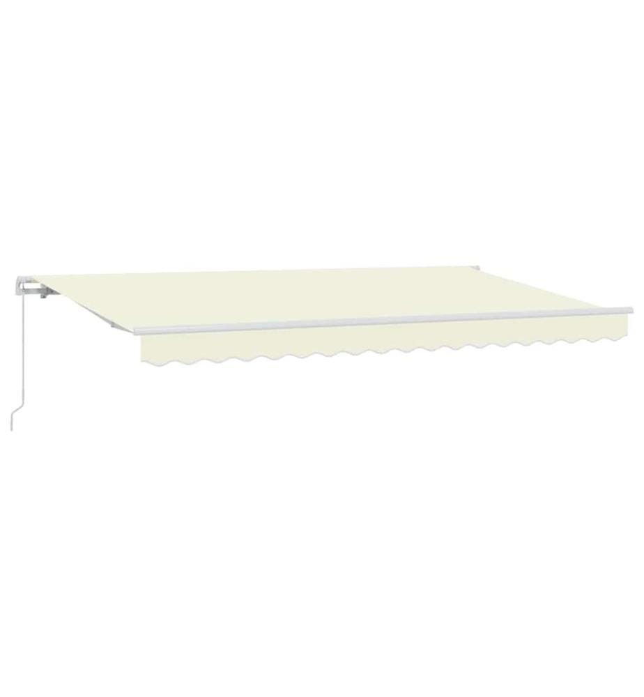 Auvent Rétractable Crème 400 x 200 cm tissu
