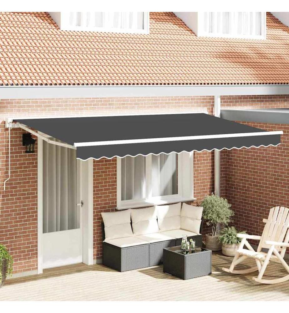 Cadre d'auvent Anthracite 400 x 200 cm