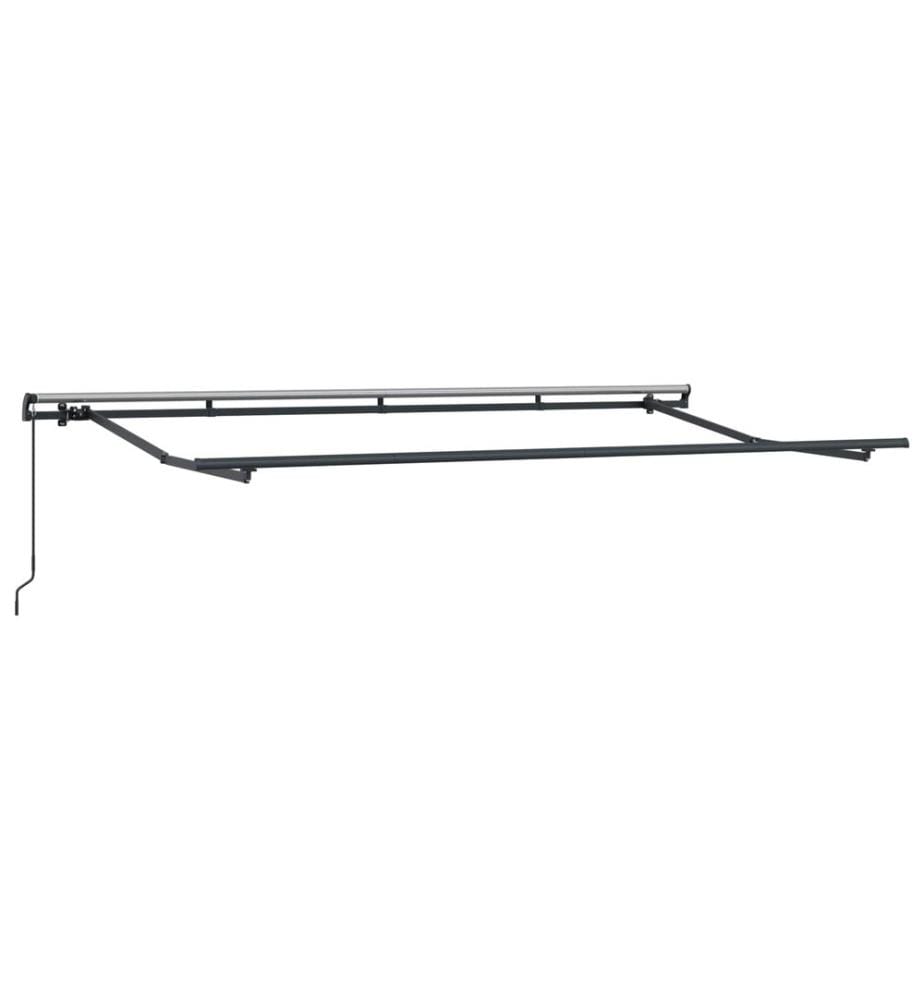 Auvent Rétractable Anthracite 400 x 200 cm tissu