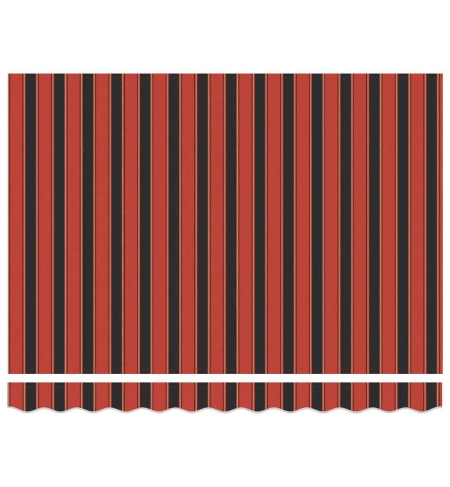 Auvent rétractable Orange et marron 300 x 250 cm