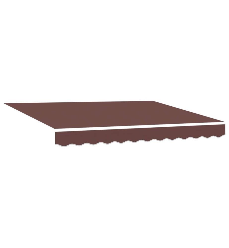 Cadre d'auvent Marron 300 x 250 cm Polyester avec revêtement PU