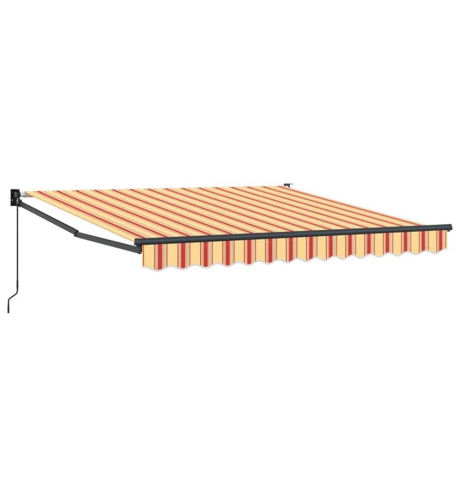 Auvent rétractable Jaune et Orange 300 x 250 cm