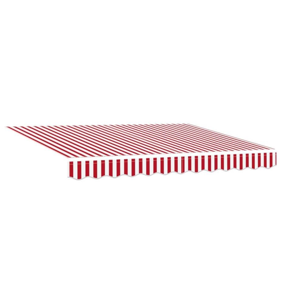 Auvent rétractable Rouge et Blanc 300 x 250 cm