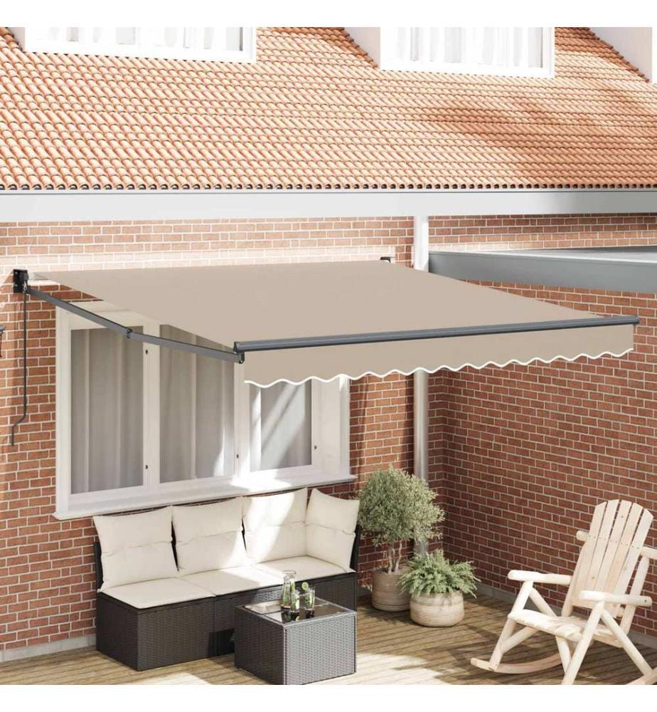 Ausziehbare Markise Beige 300 x 250 x 165 cm