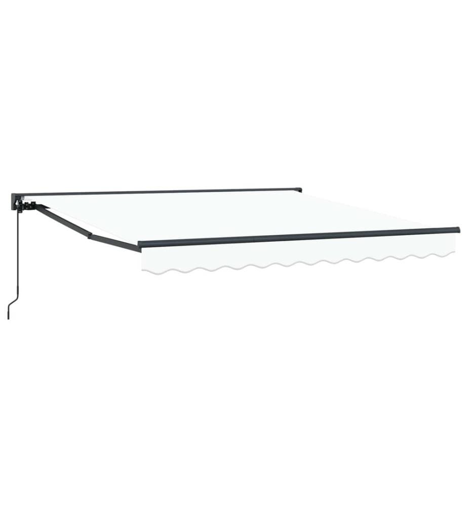 Cadre d'auvent Blanc 300 x 250 cm Polyester avec revêtement PU
