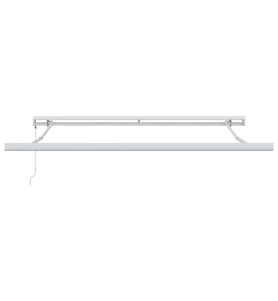 Ausziehbare Markise Rot 300 x 250 cm Leinen und Aluminium