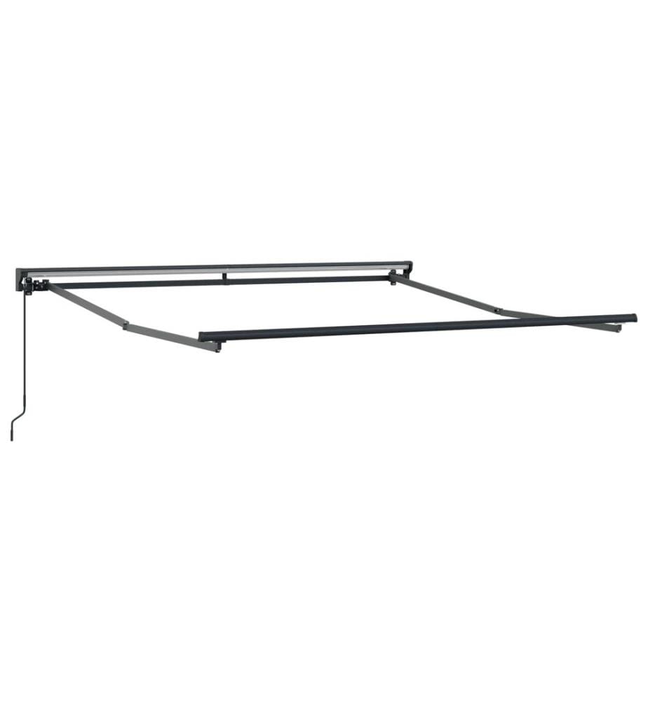 Cadre d'auvent Crème 350 x 250 cm Polyester avec revêtement PU