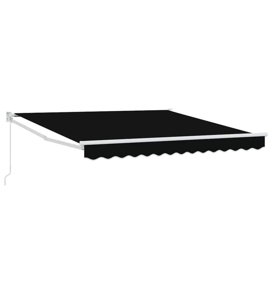 Auvent rétractable Noir 350 x 250 cm