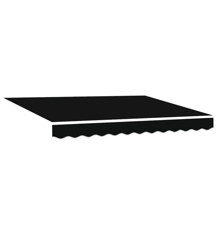 Auvent rétractable Noir 350 x 250 cm