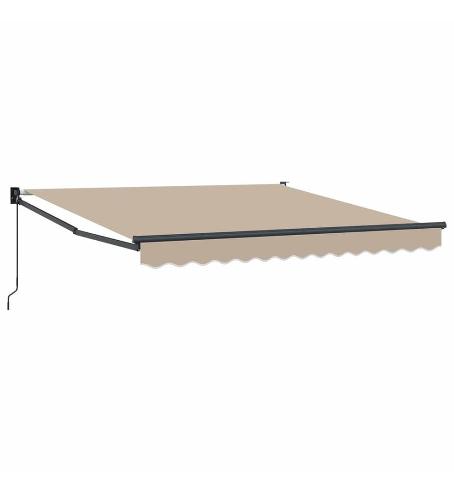 Auvent rétractable Beige 350 x 250 cm