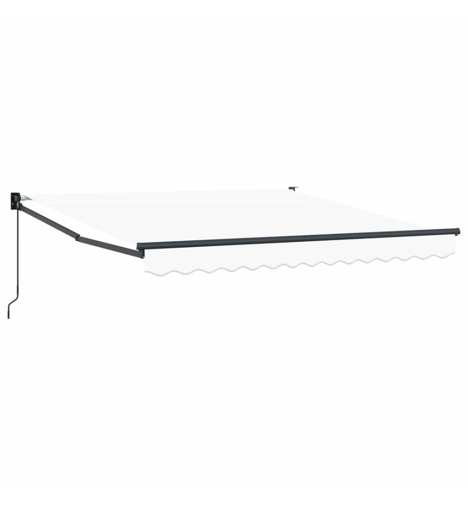 Auvent rétractable Blanc 350 x 250 cm