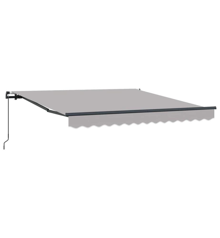 Ausziehbare Markise Hellgrau 350 x 250 cm