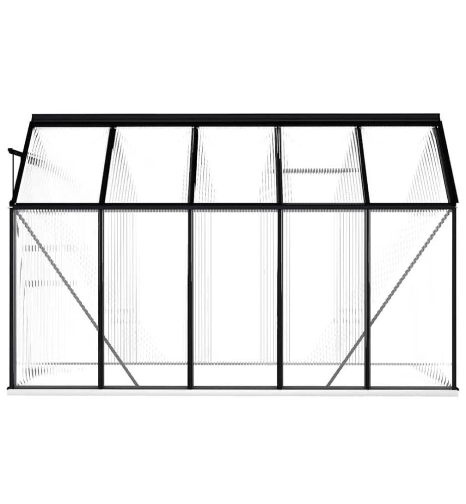 Serre avec cadre de base Anthracite Aluminium 5,89 m²