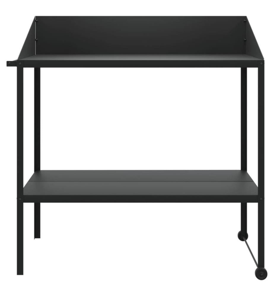 Support pour plantes anthracite 100x54,5x100 cm acier galvanisé