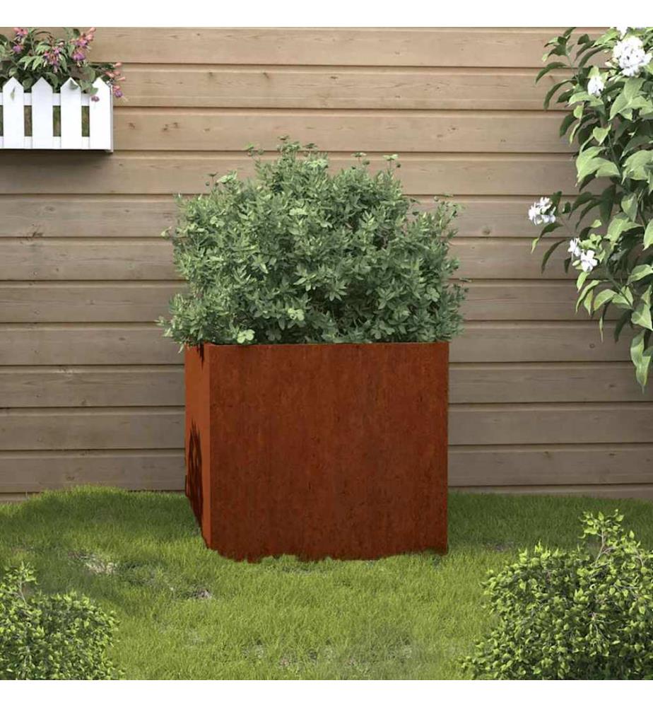 Jardinière 42x40x39 cm acier corten