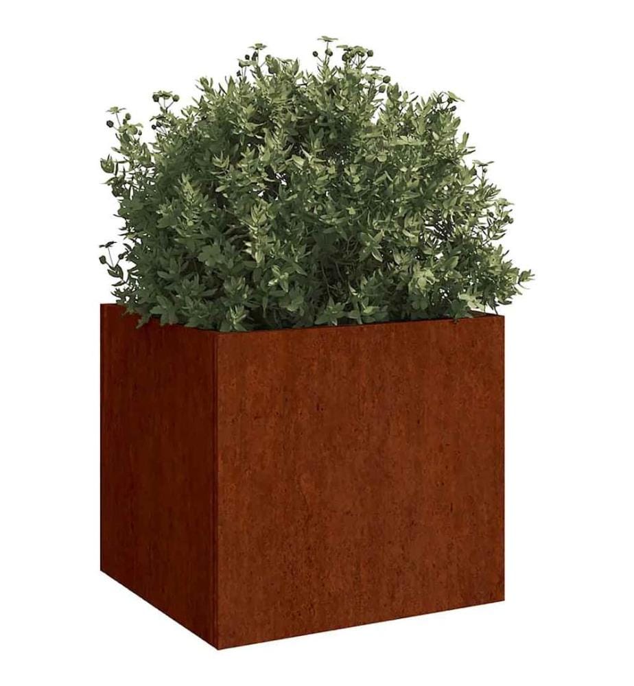 Jardinière 42x40x39 cm acier corten