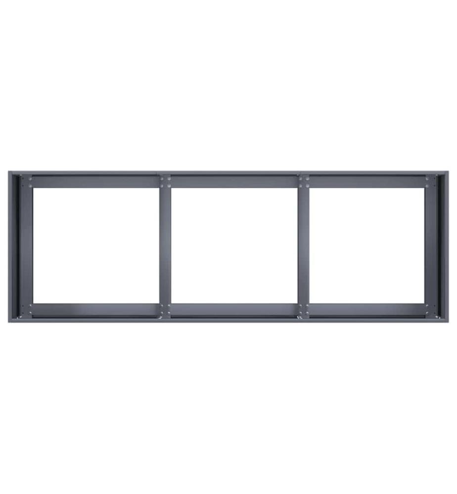 Jardinière Anthracite 120x40x40 cm Acier laminé à froid