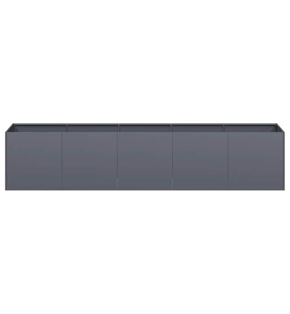 Jardinière Anthracite 200x40x40 cm Acier laminé à froid