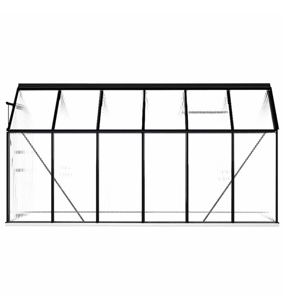Serre avec cadre de base Anthracite Aluminium 7,03 m²
