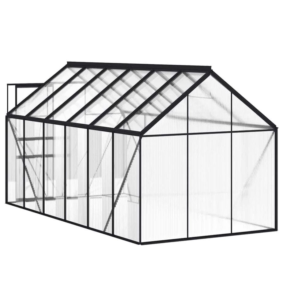 Serre avec cadre de base Anthracite Aluminium 7,03 m²