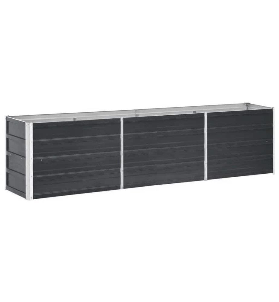 Lit surélevé de jardin Acier galvanisé 240x40x45 cm Anthracite