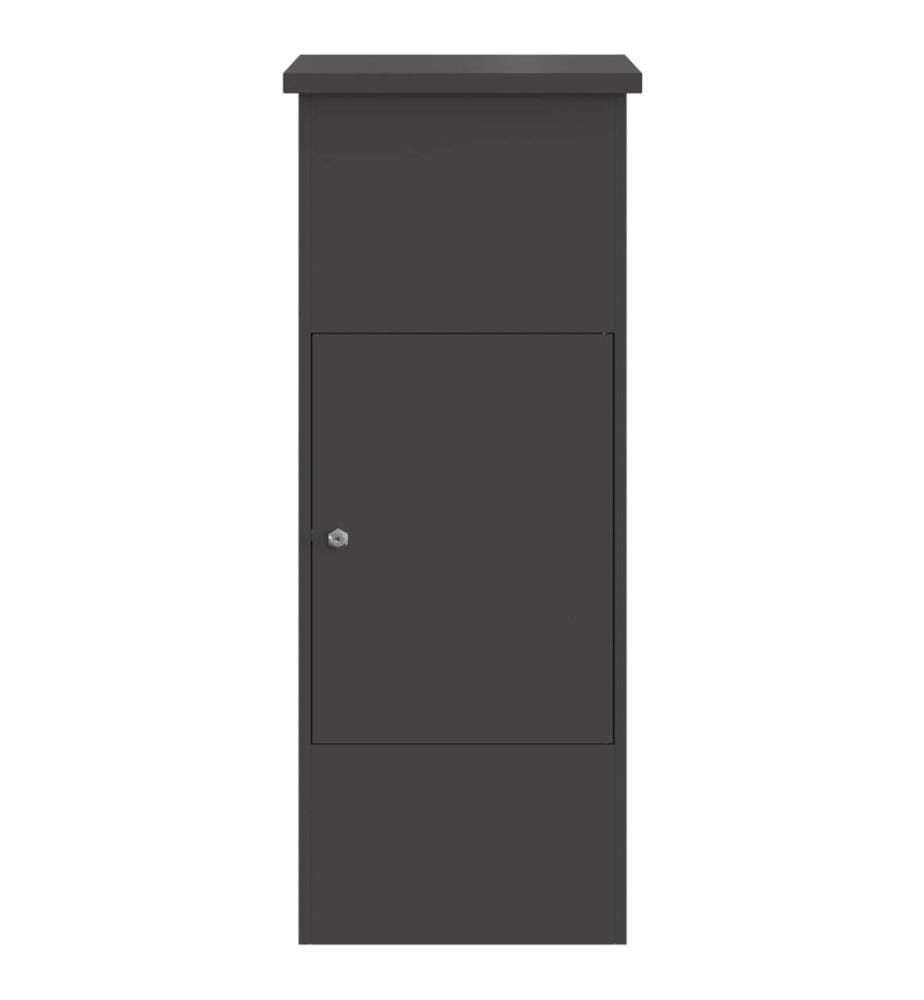 Boîte de dépôt de colis Noir 44,5 x 29 x 110,5 cm Acier