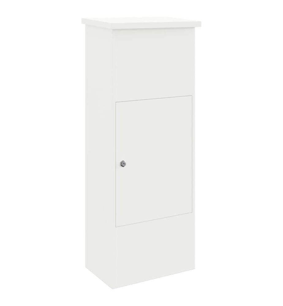 Boîte de dépôt de colis Blanc 44,5 x 29 x 110,5 cm Acier