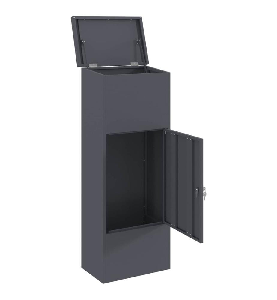 Boîte de dépôt de colis Anthracite 44,5 x 29 x 110,5 cm Acier