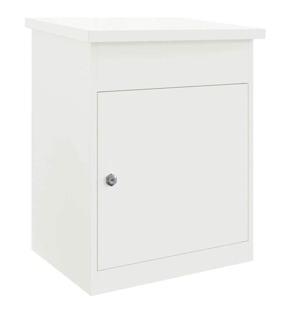 Boîte de dépôt de colis Blanc 47,5 x 38 x 59 cm Acier