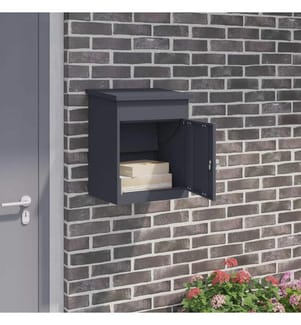 Parcel Drop Box Anthracite 47.5 x 38 x 59 cm Steel