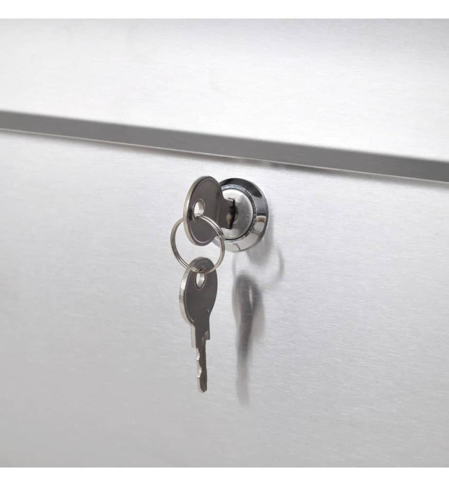 Boîte aux lettres en acier inoxydable