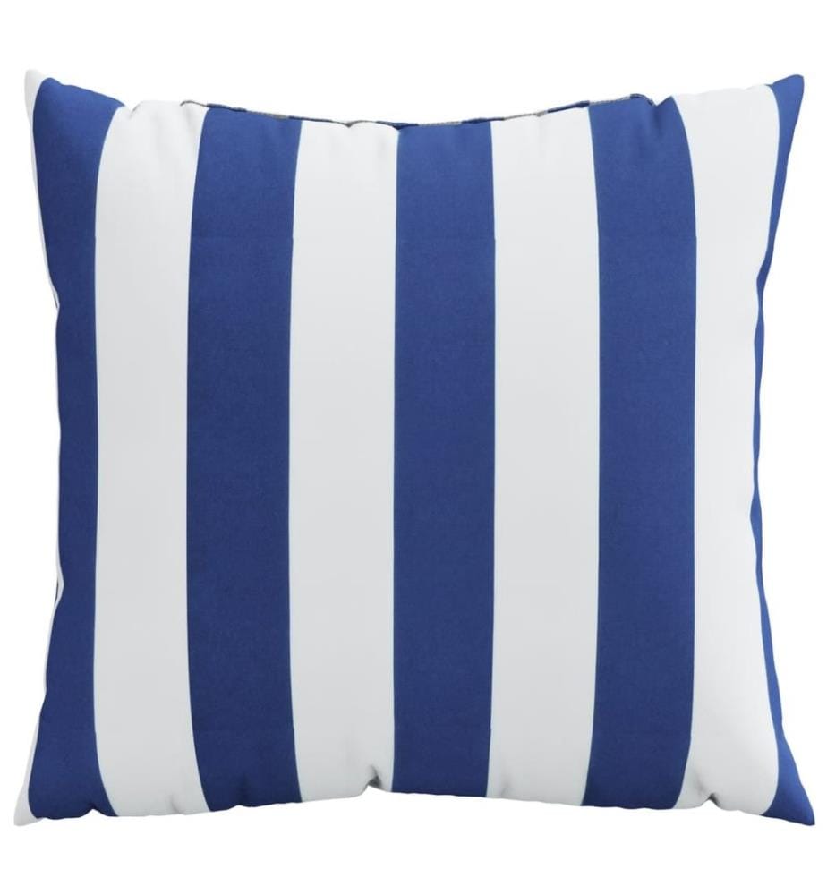 Zierkissen 4 Stk. Blau & Weiss Gestreift 60x60 cm Stoff