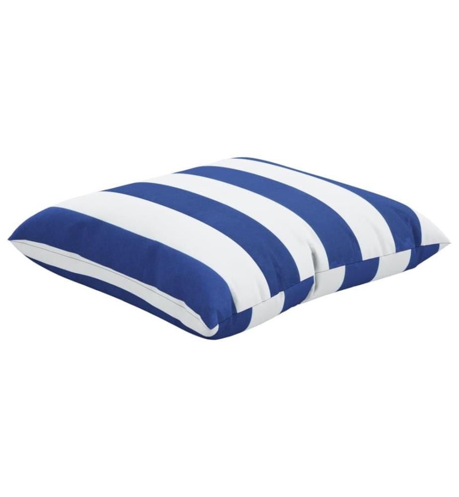 Zierkissen 4 Stk. Blau & Weiss Gestreift 60x60 cm Stoff