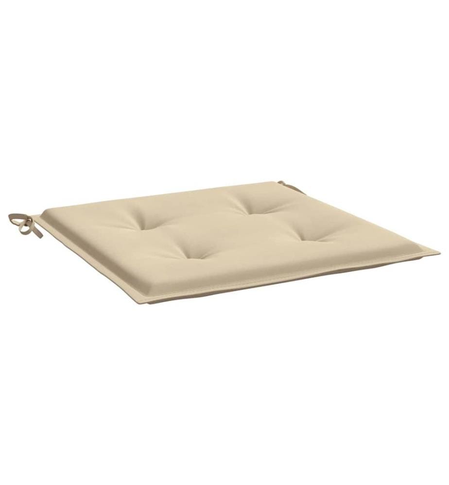 Garden chair cushions lot of 2 beige 40x40x4cm oxford fabric