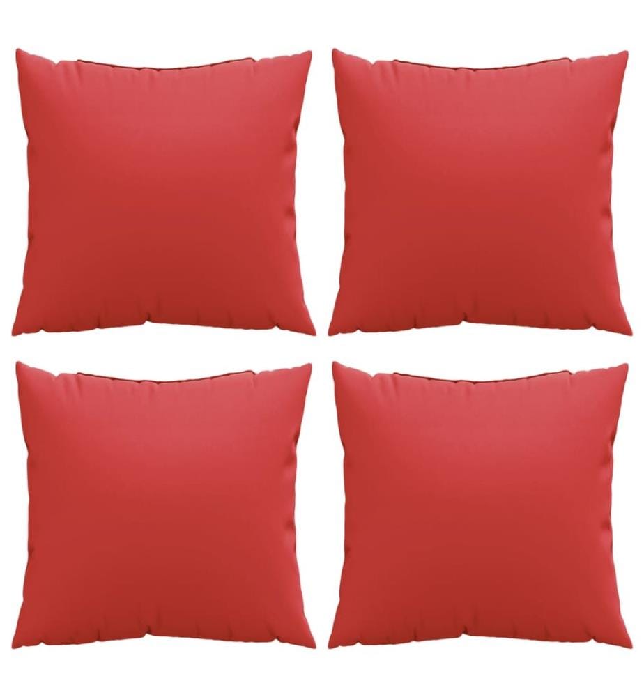 Sofakissen 4 Stk. Rot 60x60 cm Stoff