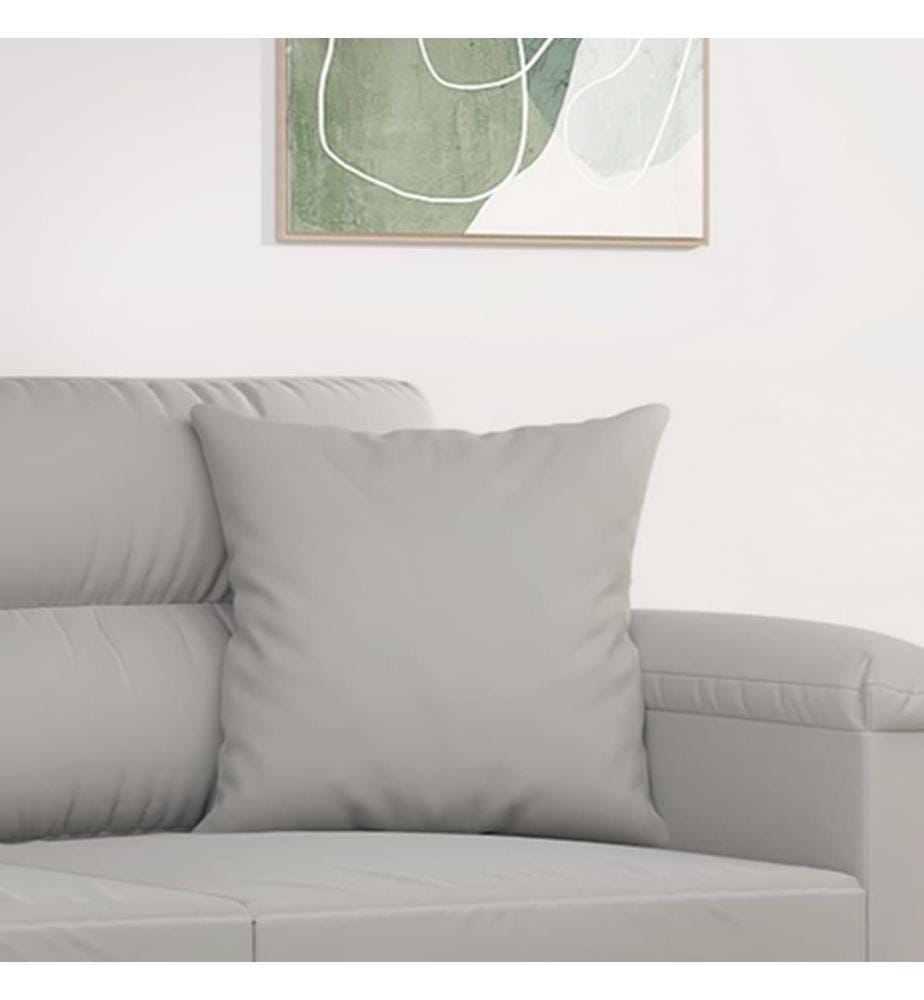 Cuscini decorativi 2 pezzi Gris clair 40x40 cm Tessuto microfibre