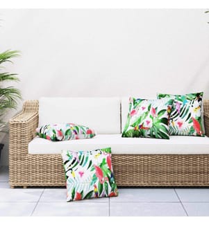 Coussins décoratifs 4 pcs Multicolore 60x60 cm Tissu