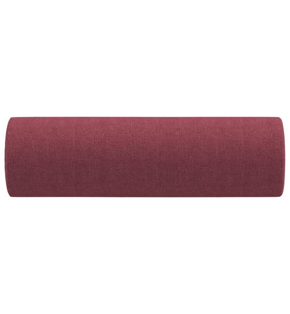 Cuscini decorativi set di 2 Rouge bordeaux Ø15x50 cm Tessuto