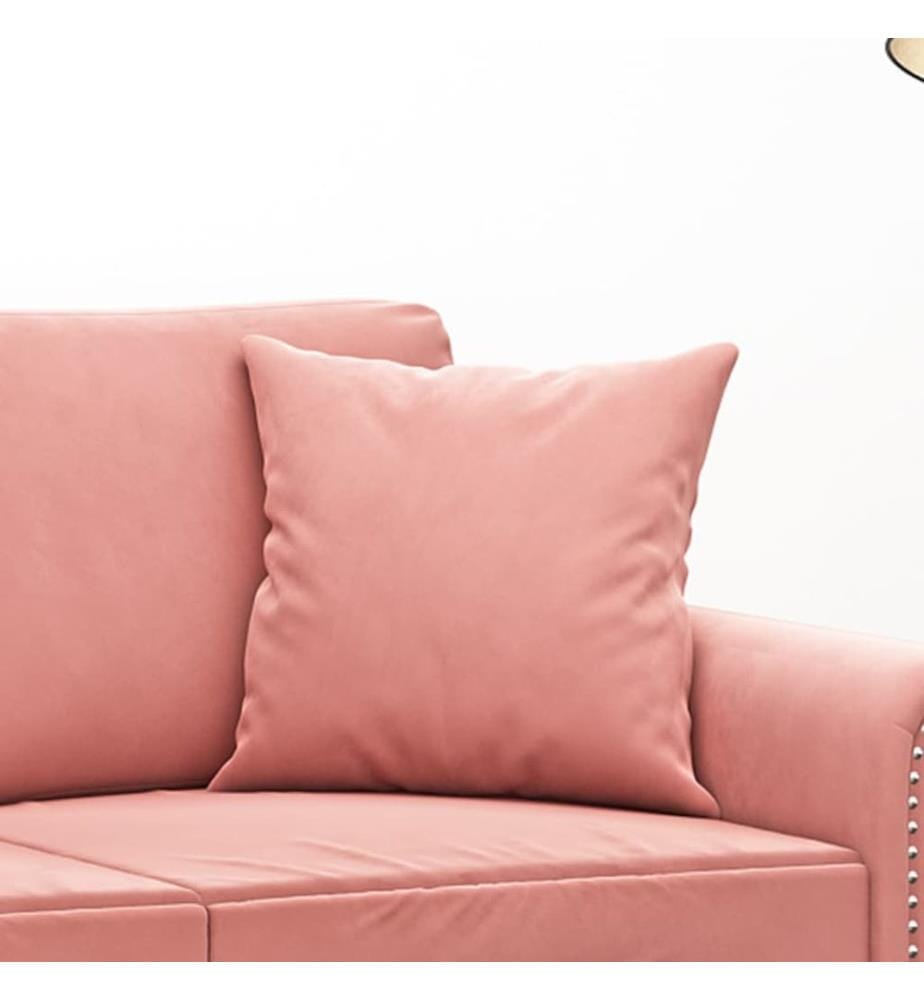 Cuscini decorativi set di 2 Rose 40x40 cm Velluto