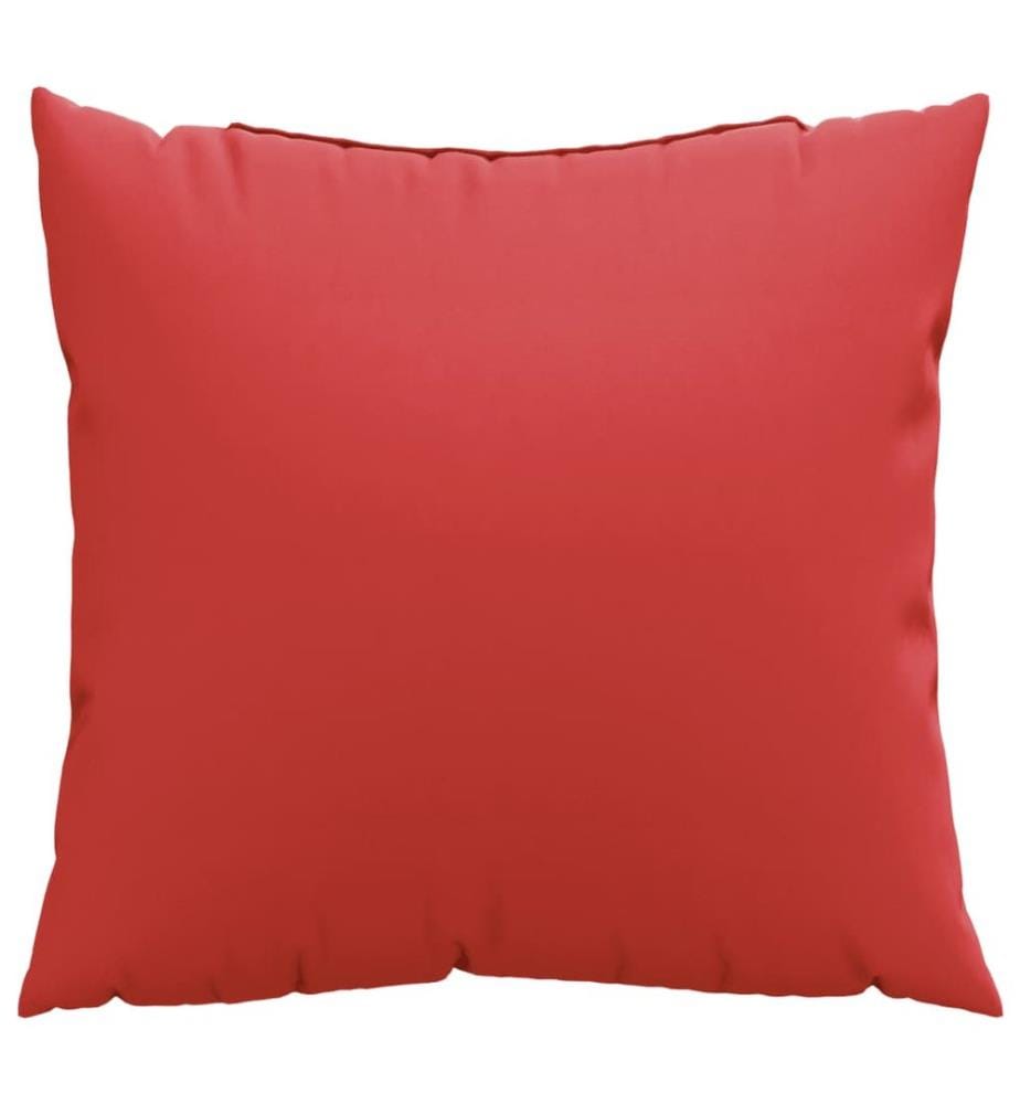 Cuscini decorativi 4 pezzi rosso 60x60 cm tessuto