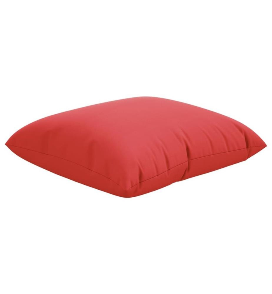 Cuscini decorativi 4 pezzi rosso 60x60 cm tessuto