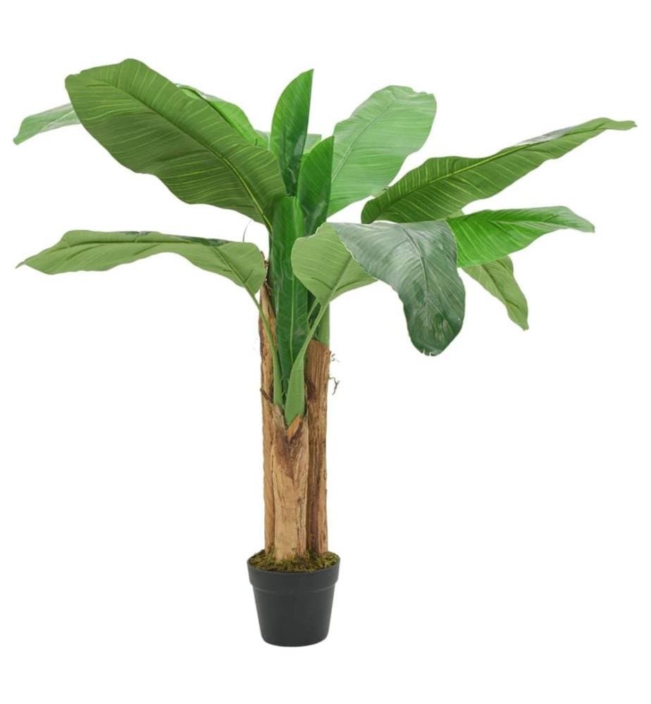 Bananier artificiel 9 feuilles 120 cm vert