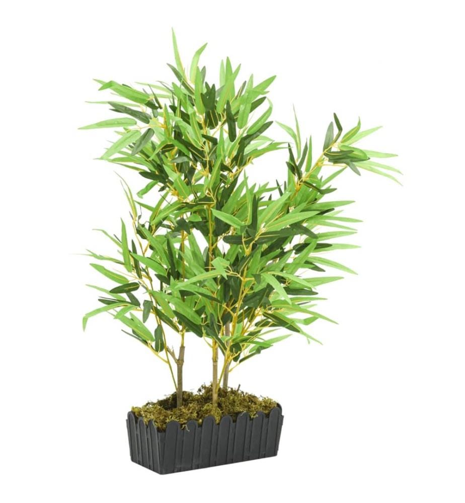 Bambou artificiel 500 feuilles 80 cm vert