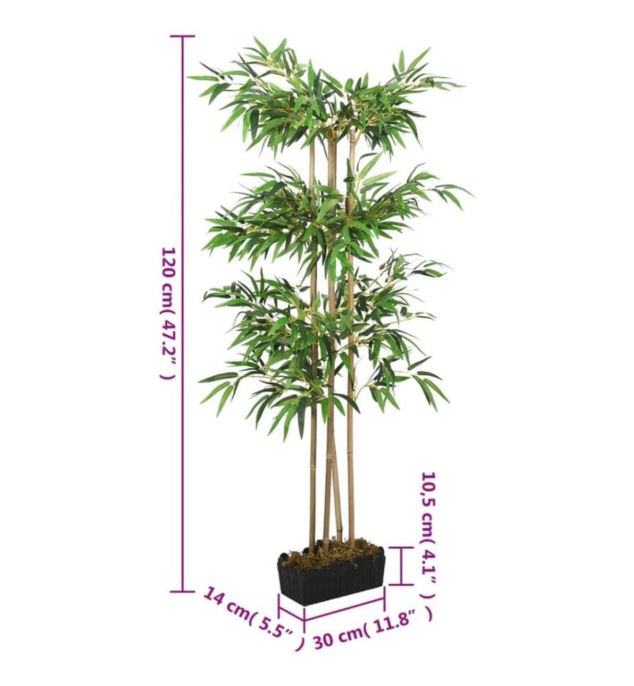 Bambusbaum Künstlich 760 Blätter 120 cm Grün